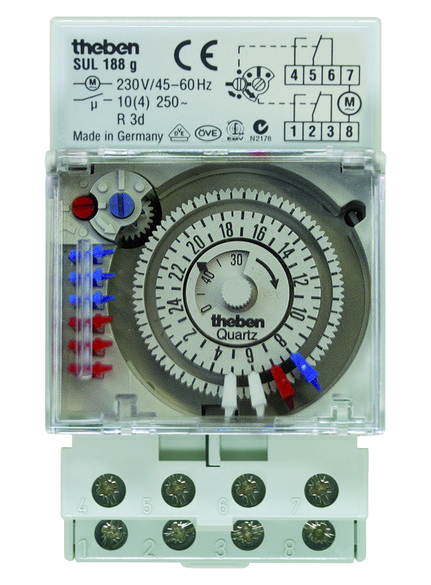 SUL 188 g Programme journalier Rail DIN Horloges programmables — free download